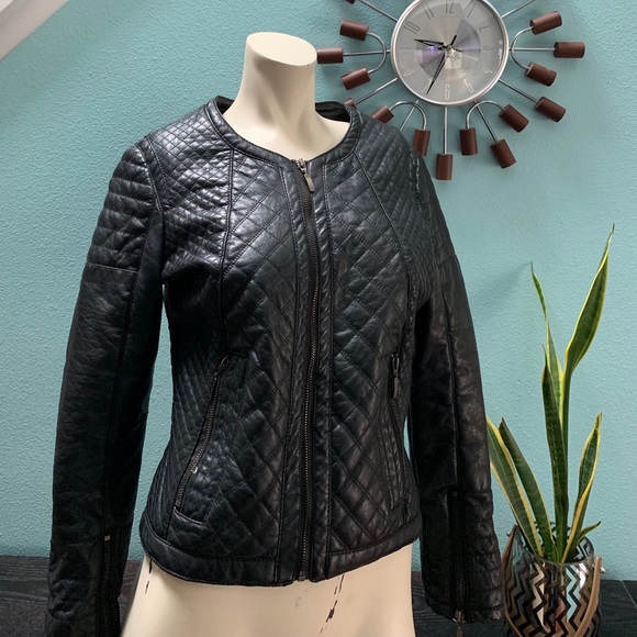 therapy Jackets & Blazers - Vegan leather black Motto jacket